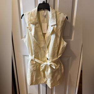 Women's Tie-Front Long Line Vest - A New Day Several Sizes Available